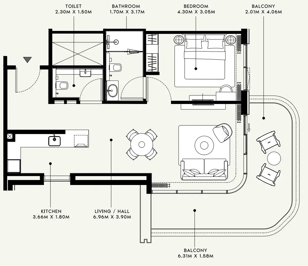 Azizi Azizi Venice floor plan