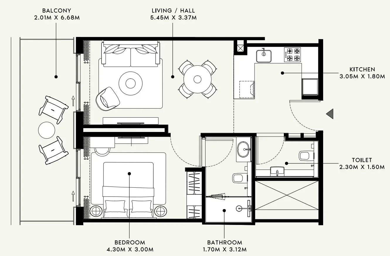 Azizi Azizi Venice floor plan