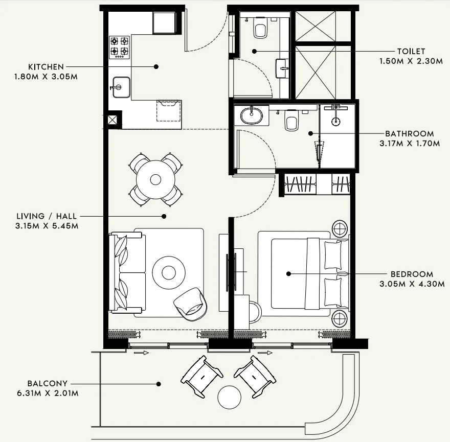 Azizi Azizi Venice floor plan