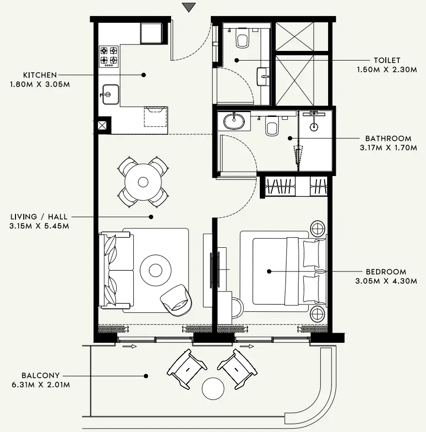 Azizi Azizi Venice floor plan
