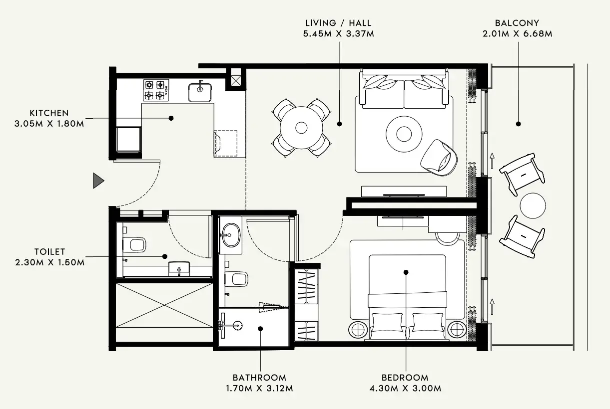 Azizi Azizi Venice floor plan