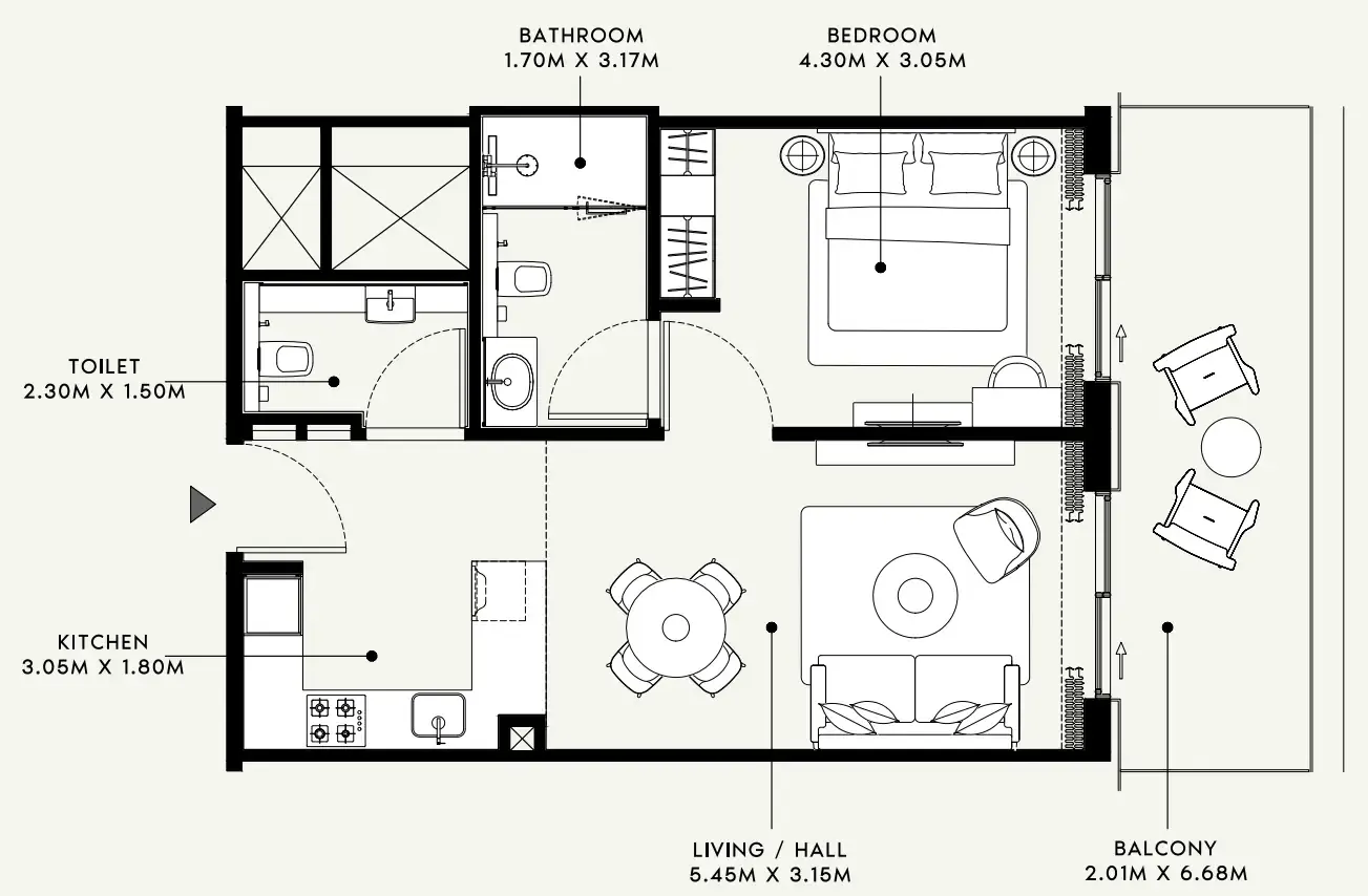 Azizi Azizi Venice floor plan