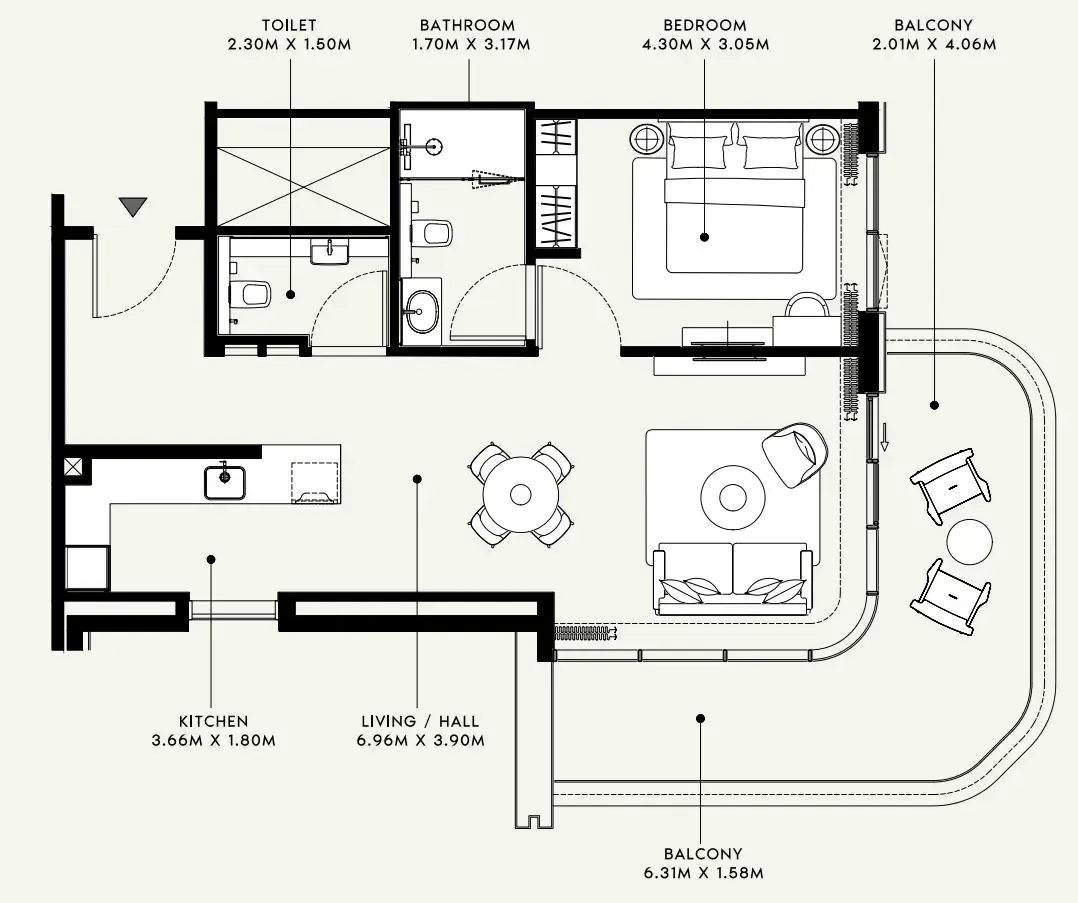 Azizi Azizi Venice floor plan