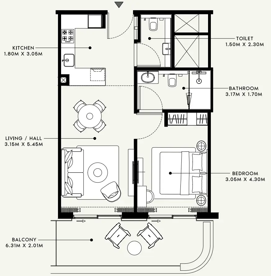 Azizi Azizi Venice floor plan