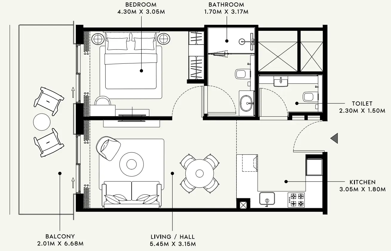 Azizi Azizi Venice floor plan