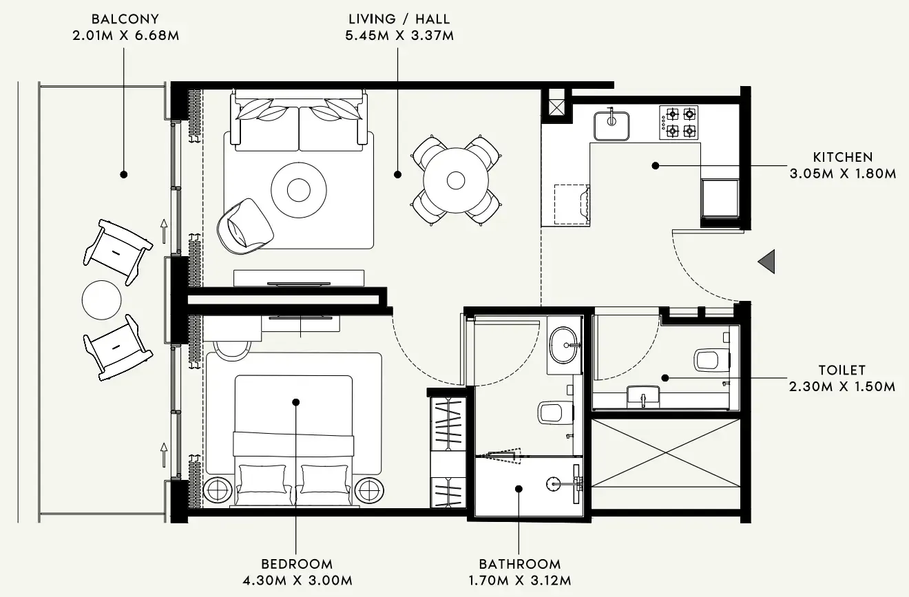 Azizi Azizi Venice floor plan