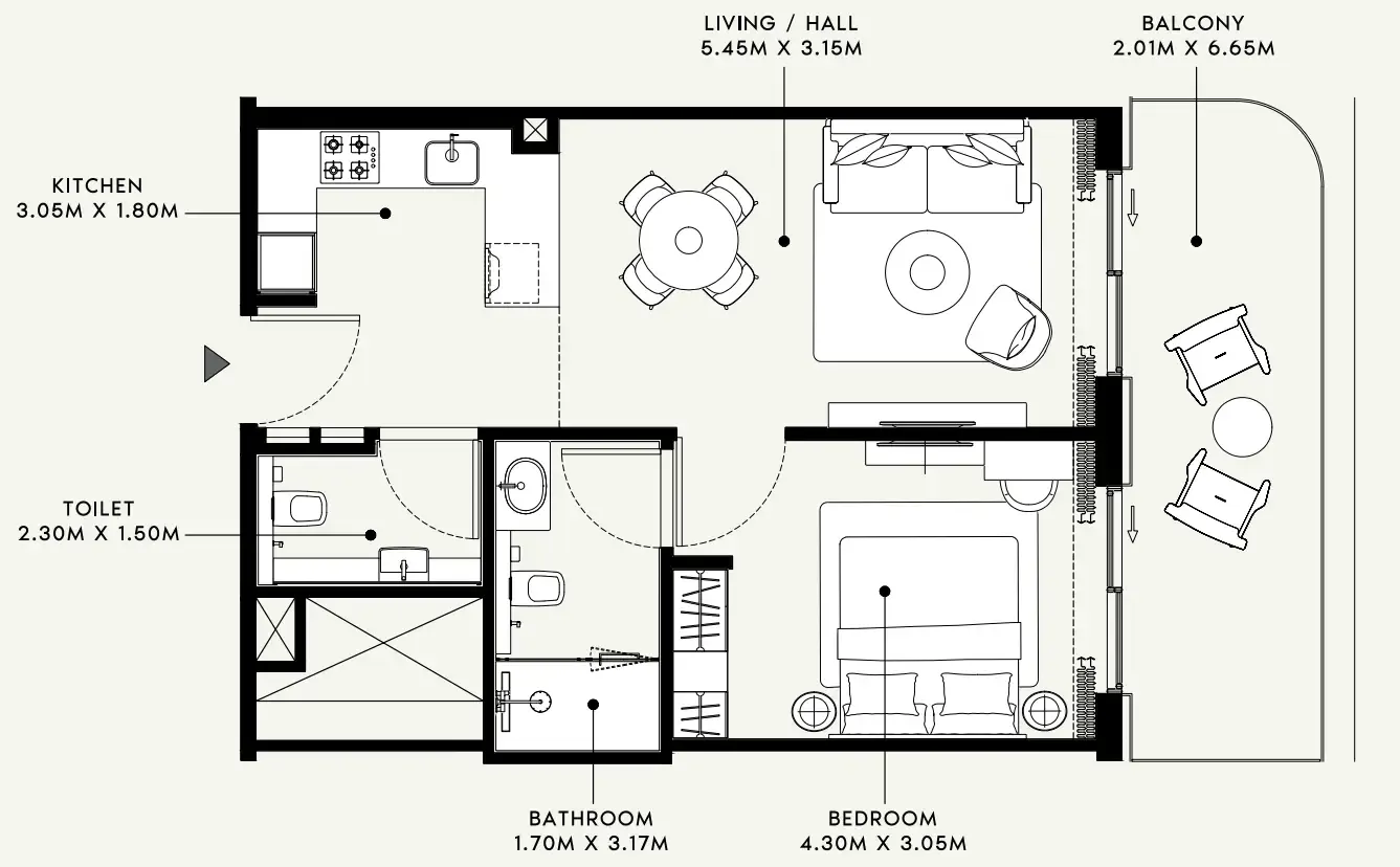 Azizi Azizi Venice floor plan