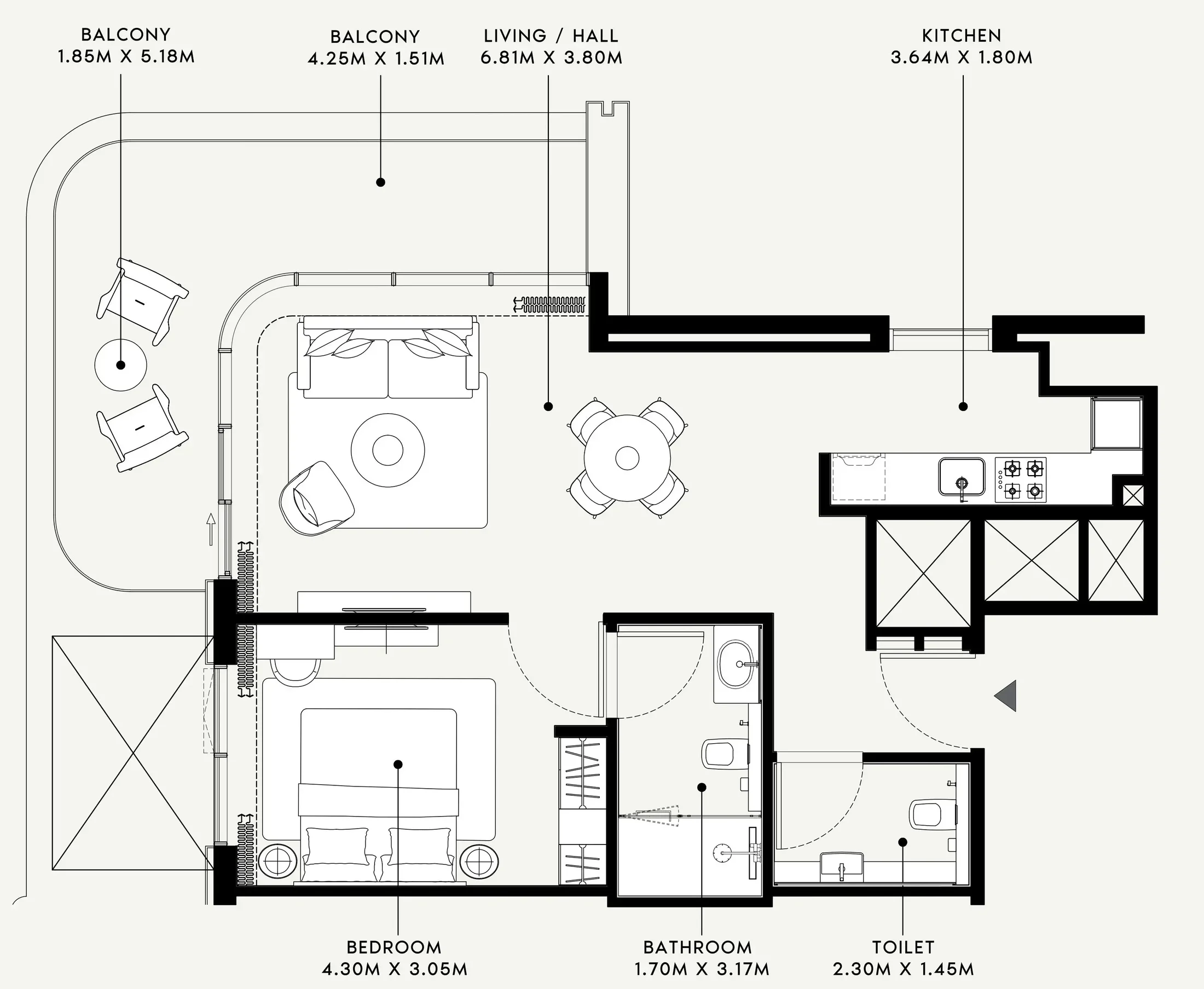 Azizi Azizi Venice floor plan