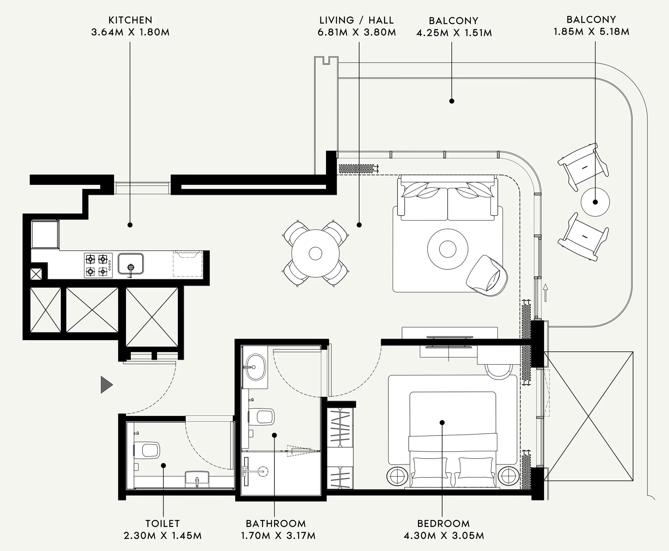 Azizi Azizi Venice floor plan