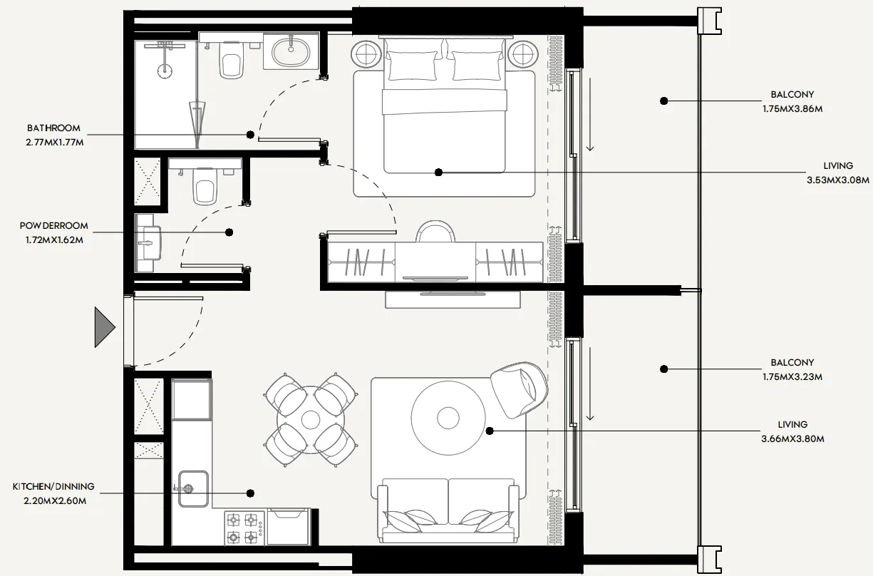 Azizi Azizi Venice floor plan