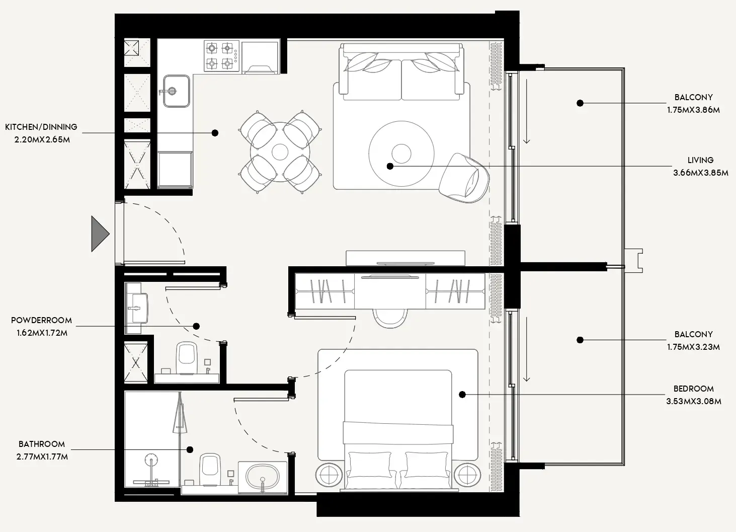 Azizi Azizi Venice floor plan