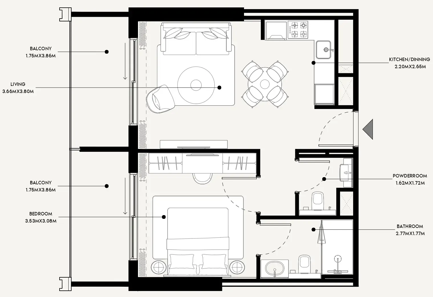 Azizi Azizi Venice floor plan
