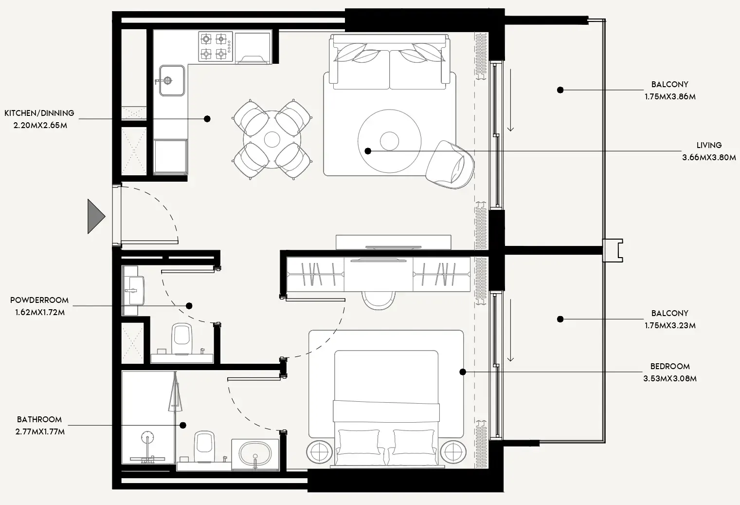 Azizi Azizi Venice floor plan