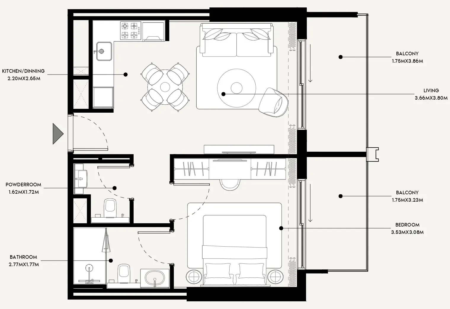 Azizi Azizi Venice floor plan