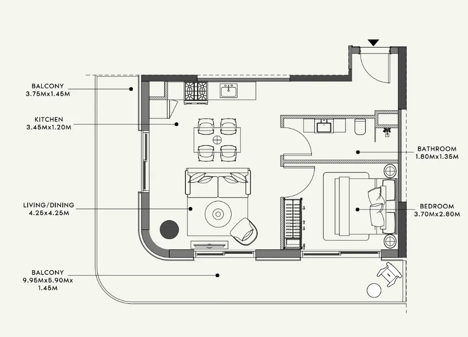 Azizi Azizi Venice floor plan