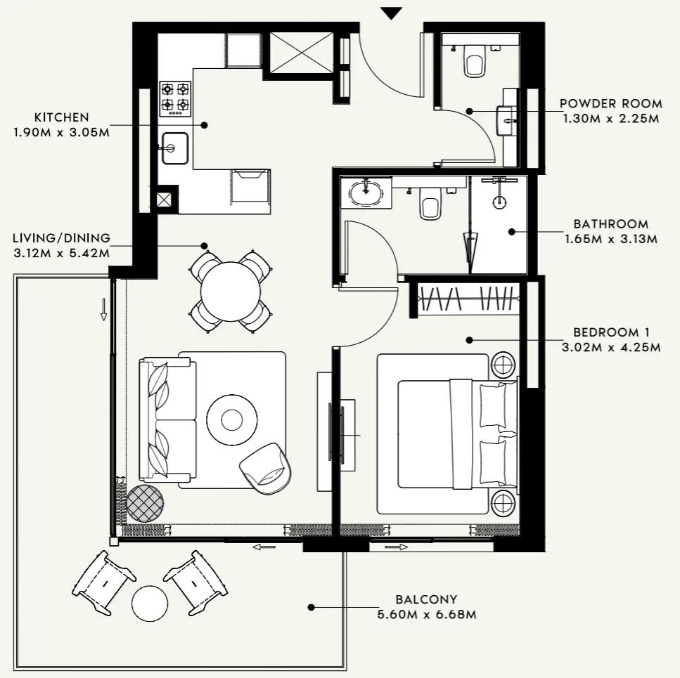 Azizi Azizi Venice floor plan