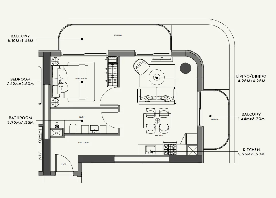 Azizi Azizi Venice floor plan