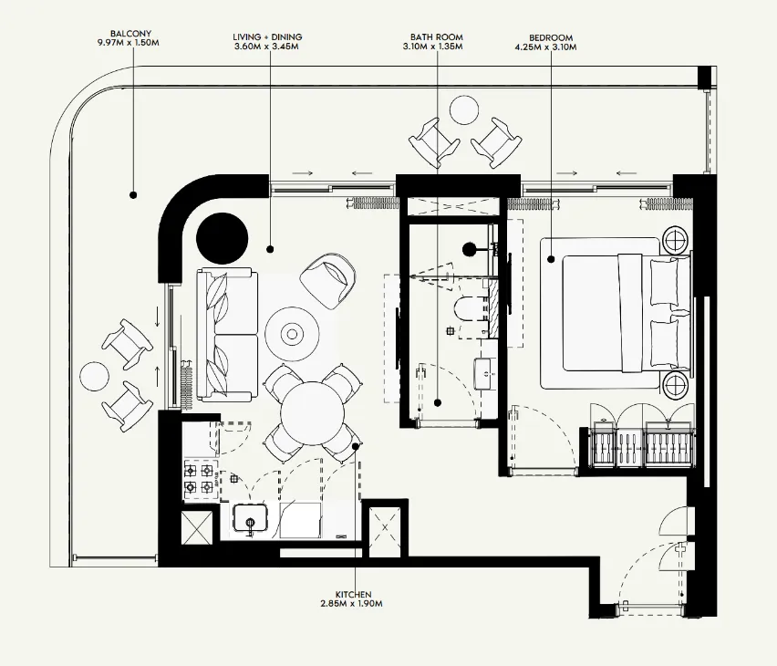 Azizi Azizi Venice floor plan