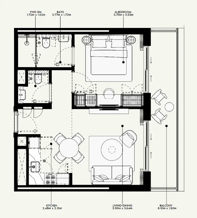 Azizi Azizi Venice floor plan