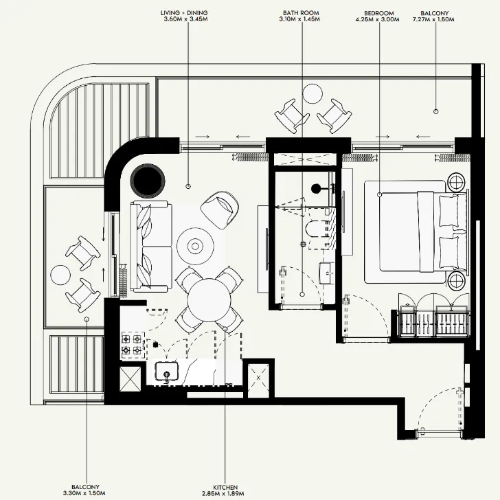 Azizi Azizi Venice floor plan