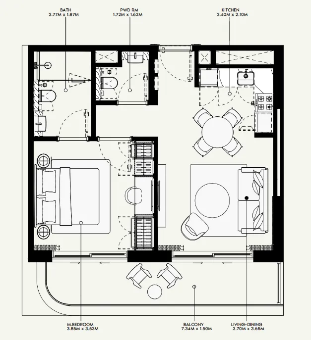 Azizi Azizi Venice floor plan