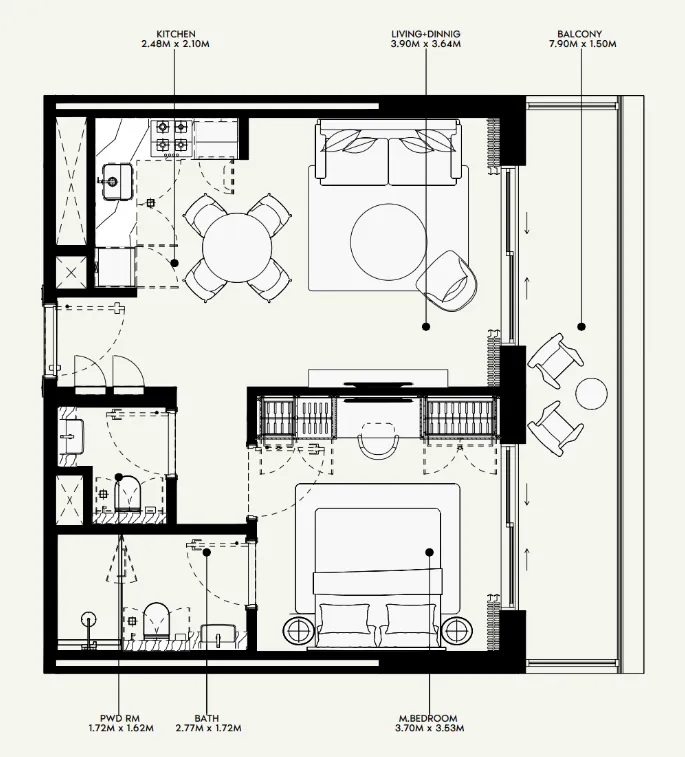 Azizi Azizi Venice floor plan