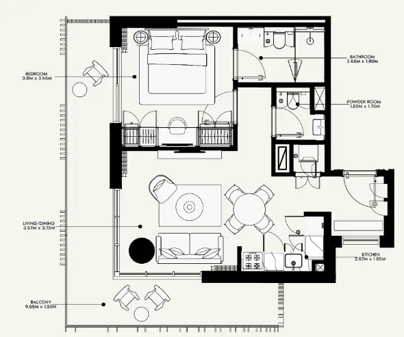 Azizi Azizi Venice floor plan