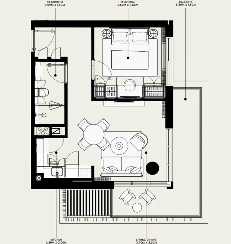 Azizi Azizi Venice floor plan