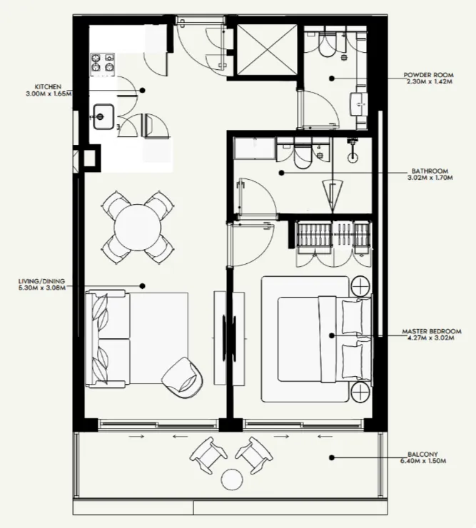Azizi Azizi Venice floor plan