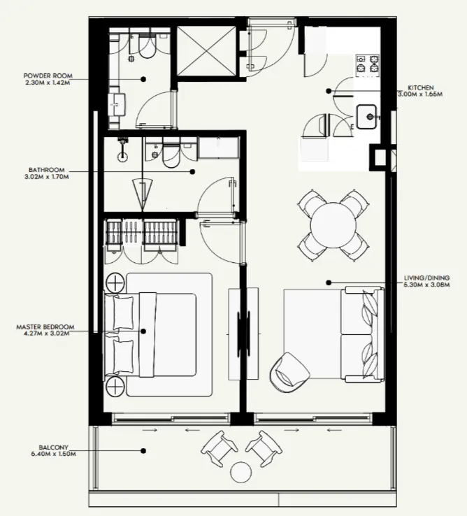 Azizi Azizi Venice floor plan