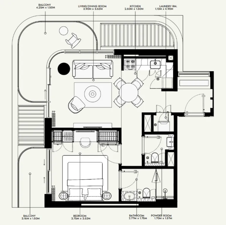 Azizi Azizi Venice floor plan