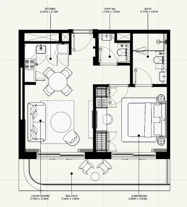 Azizi Azizi Venice floor plan