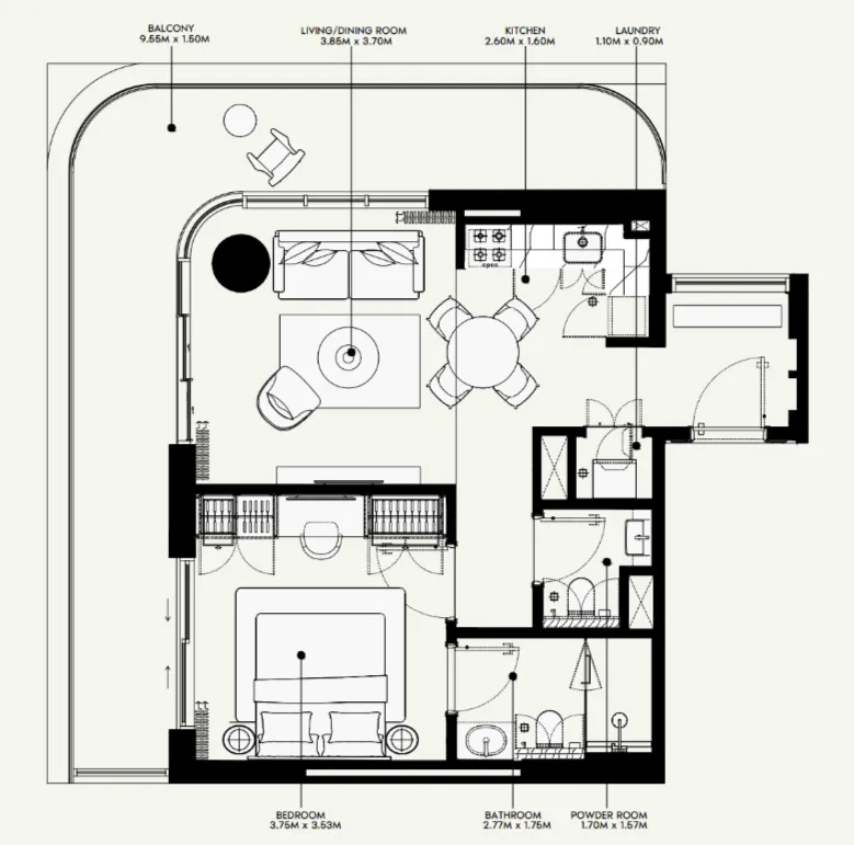 Azizi Azizi Venice floor plan