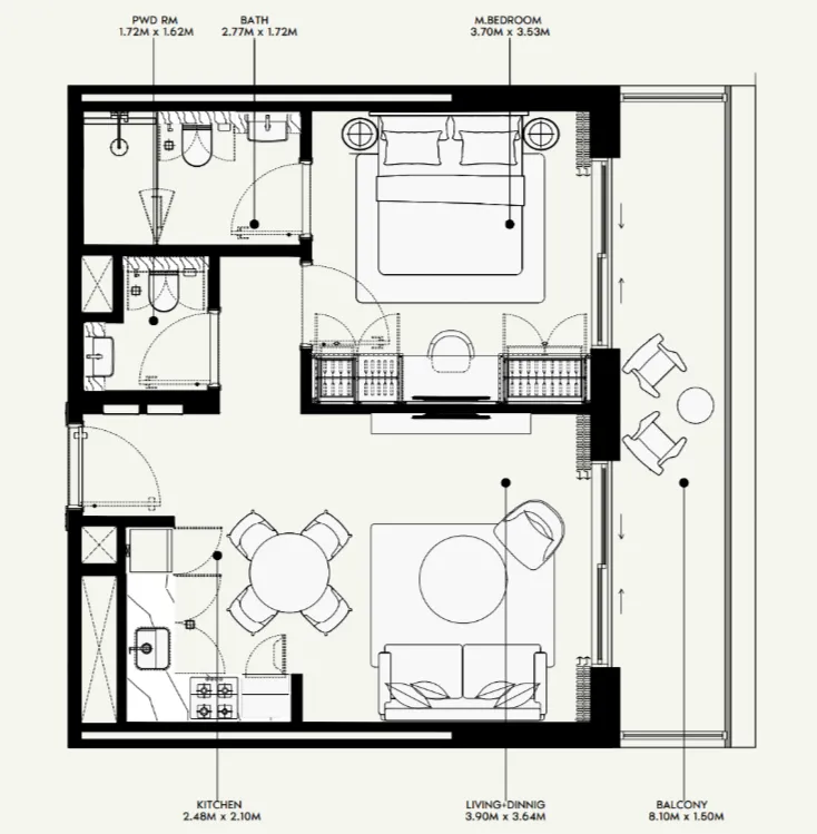 Azizi Azizi Venice floor plan