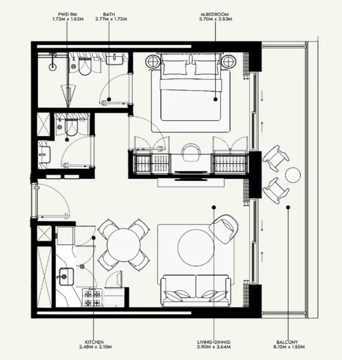 Azizi Azizi Venice floor plan