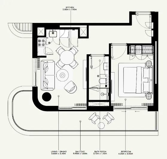 Azizi Azizi Venice floor plan