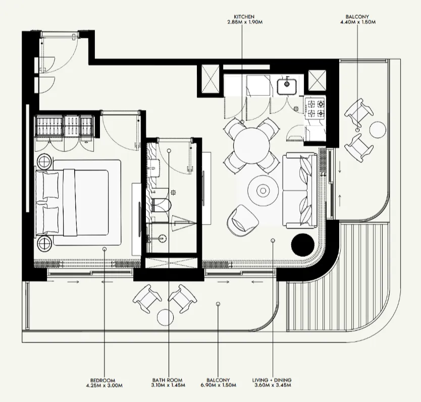 Azizi Azizi Venice floor plan