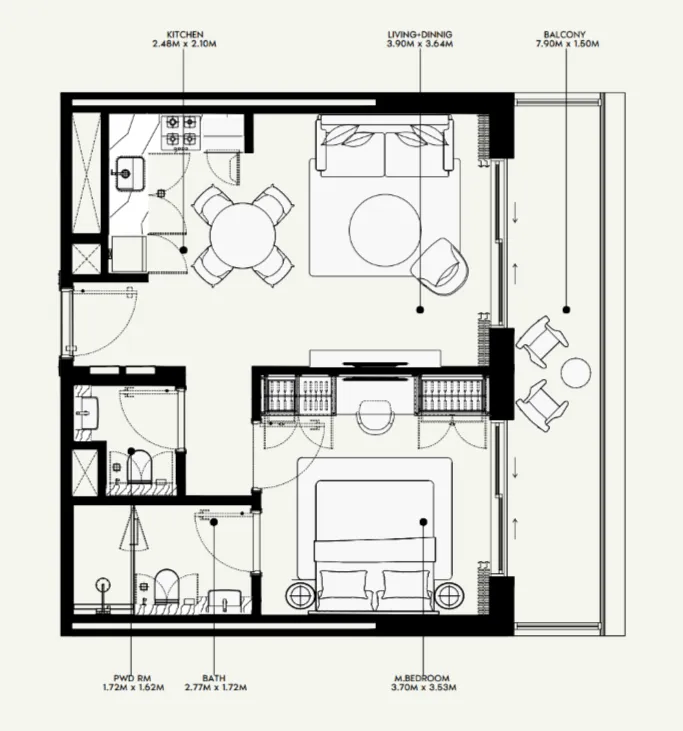Azizi Azizi Venice floor plan