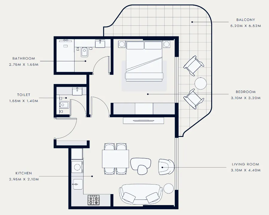 Azizi Azizi Venice floor plan