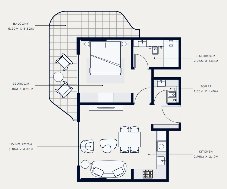 Azizi Azizi Venice floor plan