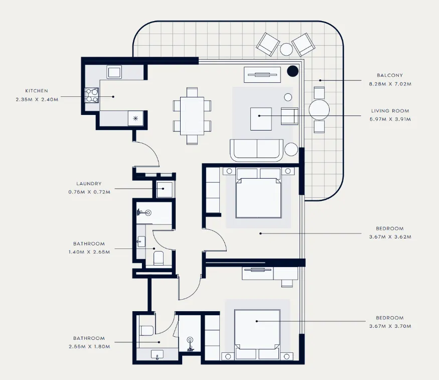 Azizi Azizi Venice floor plan