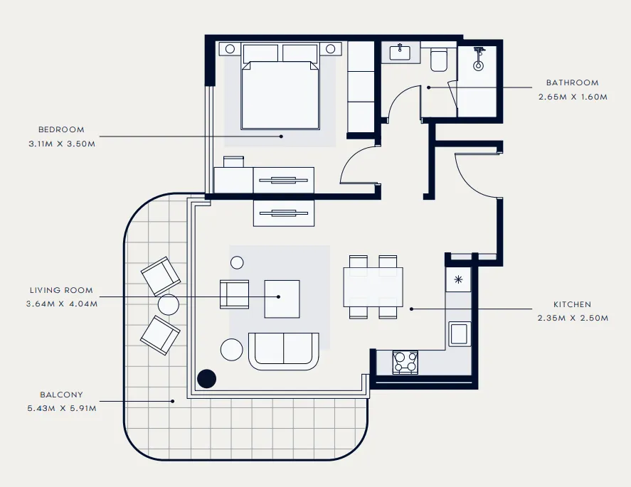 Azizi Azizi Venice floor plan