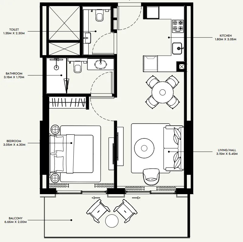Azizi Azizi Venice floor plan