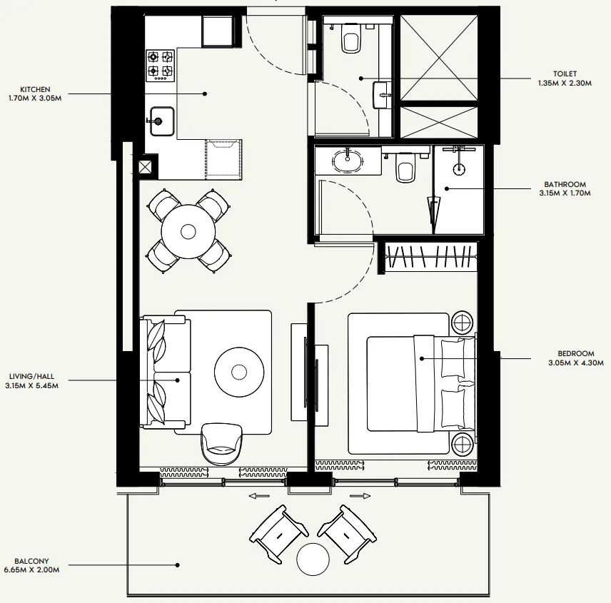 Azizi Azizi Venice floor plan