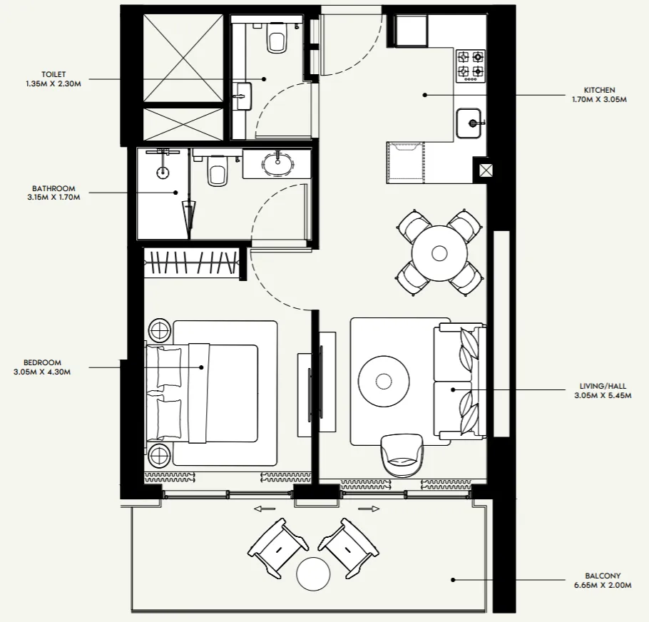 Azizi Azizi Venice floor plan