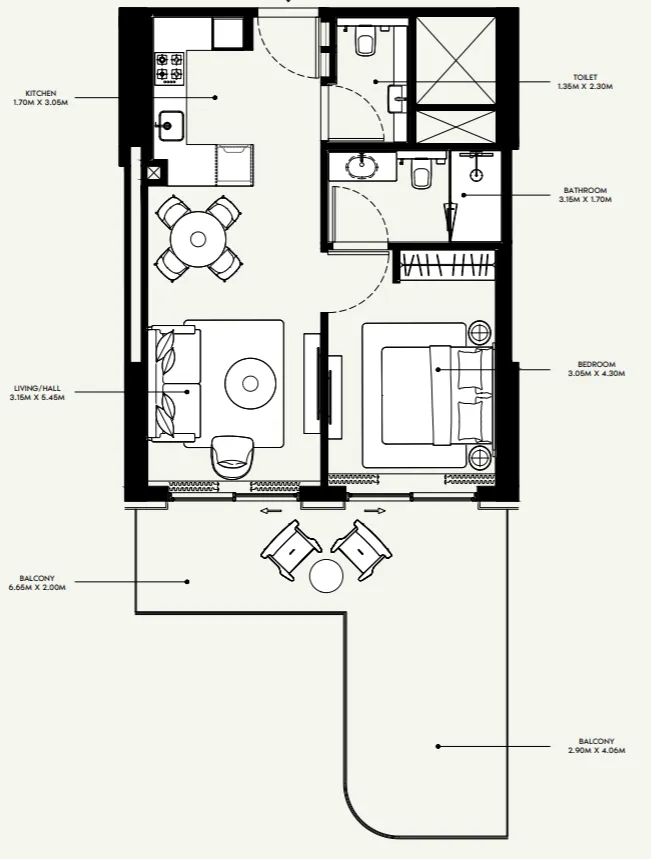 Azizi Azizi Venice floor plan
