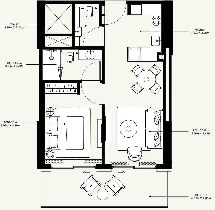 Azizi Azizi Venice floor plan