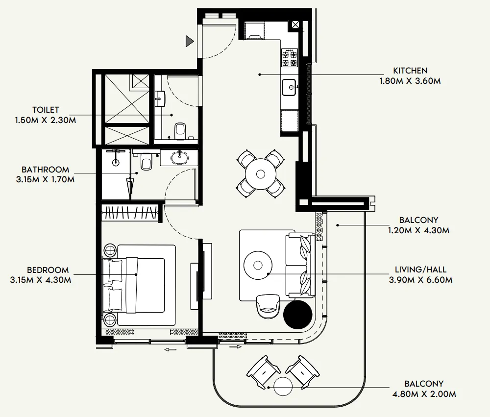 Azizi Azizi Venice floor plan