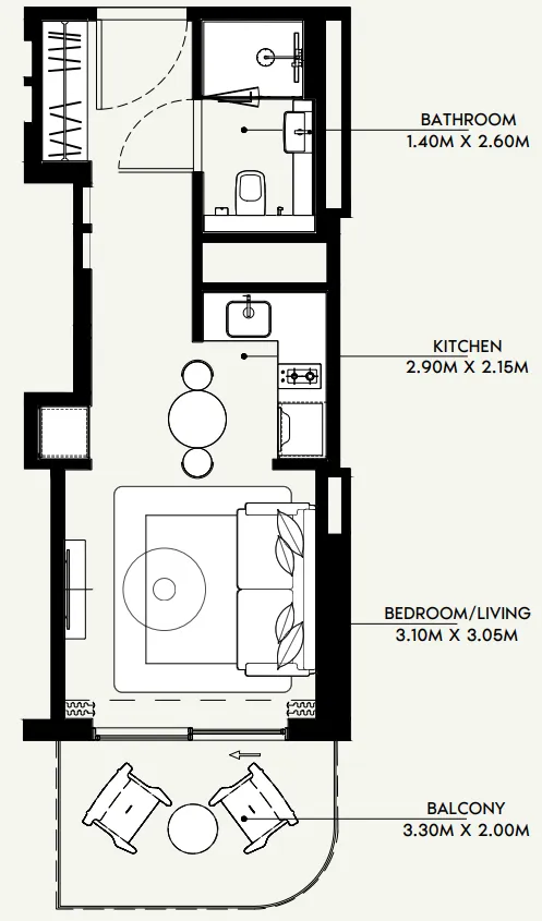 Azizi Azizi Venice floor plan