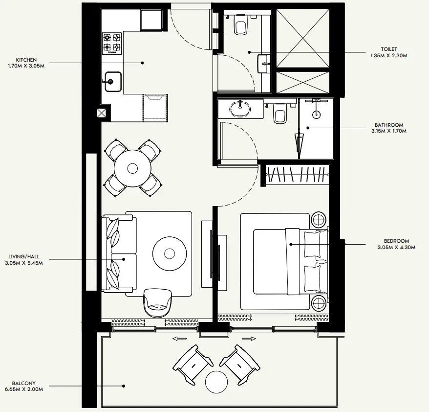Azizi Azizi Venice floor plan